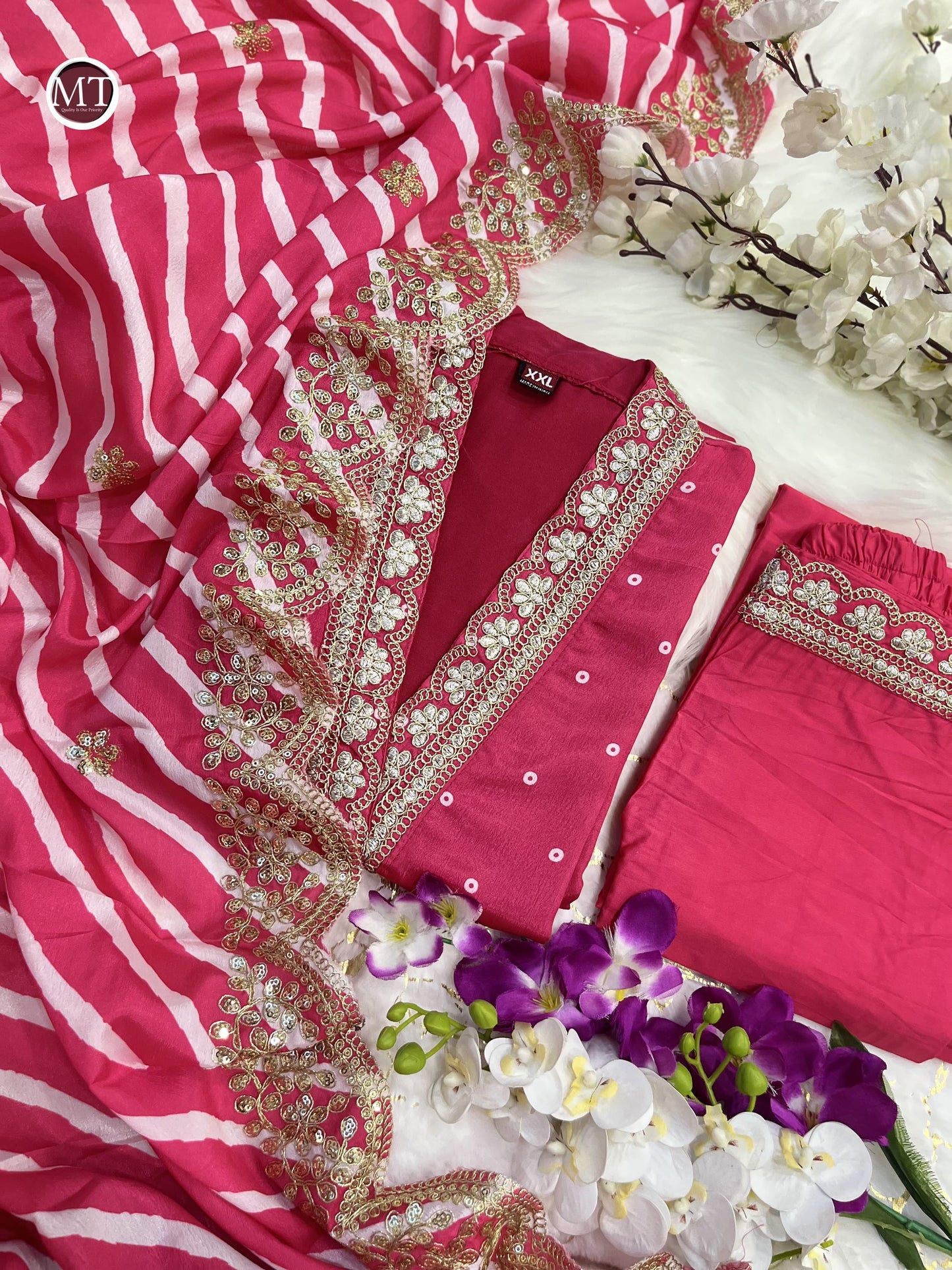 Beautiful Designer Summer Special Heavy Chinon Salwar Suit