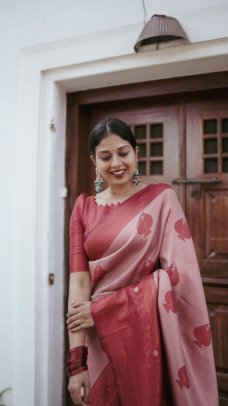 Exuberant Pink Soft Silk Saree With Panoply Blouse Piece