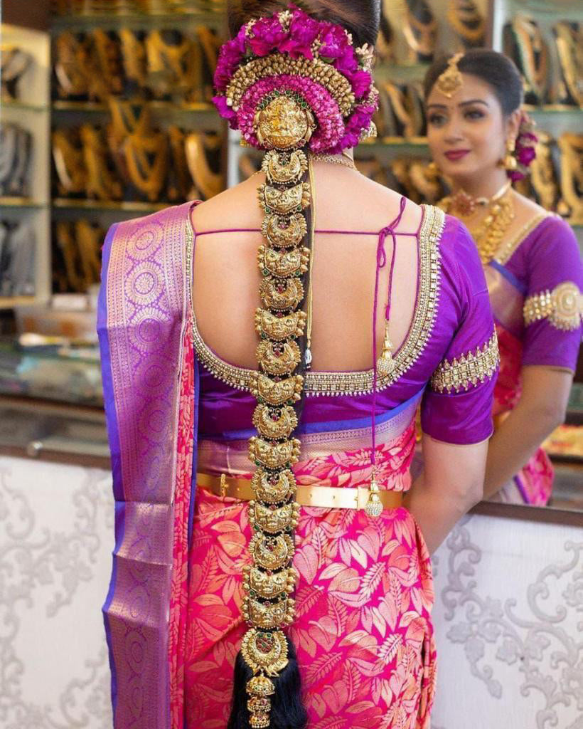 Admirable Dark Pink Soft Silk Saree With Allure Blouse Piece