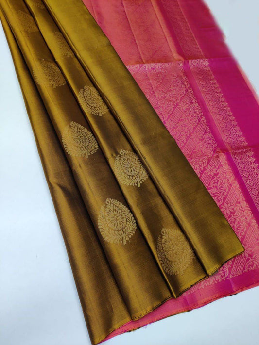 Panoply Mustard Soft Silk Saree With Jubilant Blouse Piece