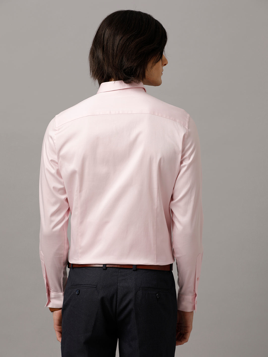 Aldeno Men Solid Formal Pink Shirt (SAPYN)