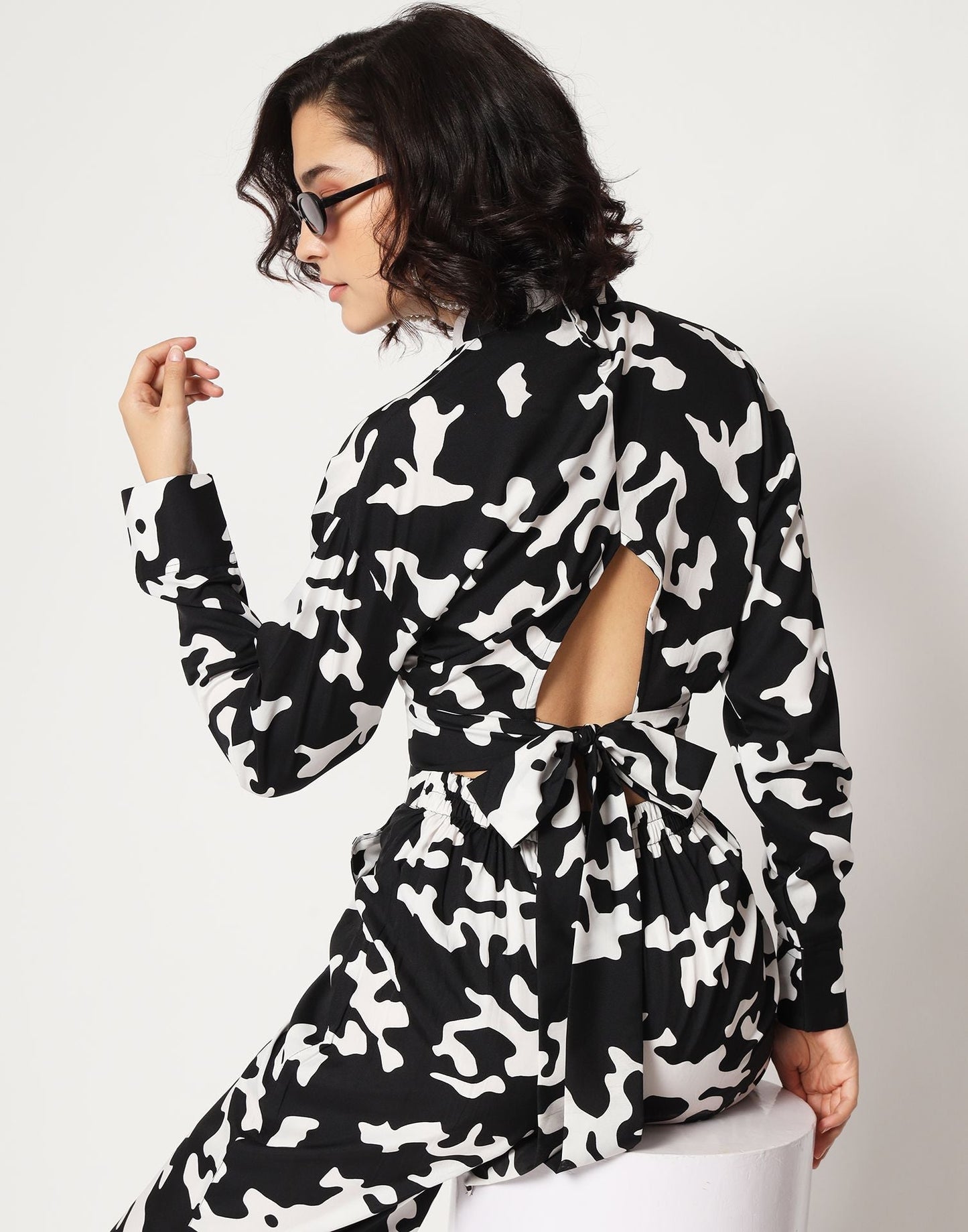 Black Digital Printed Co-ords Set