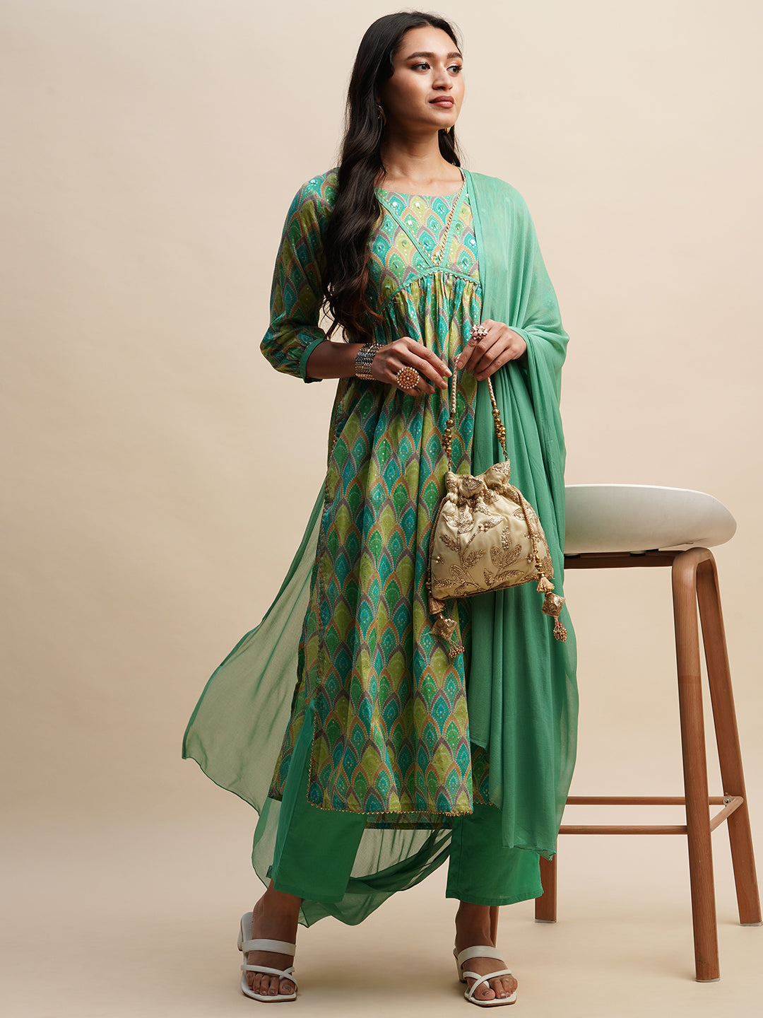 AKASHARA VOL 03 FESTIVE WEAR KURTI D.NO. KBD1573