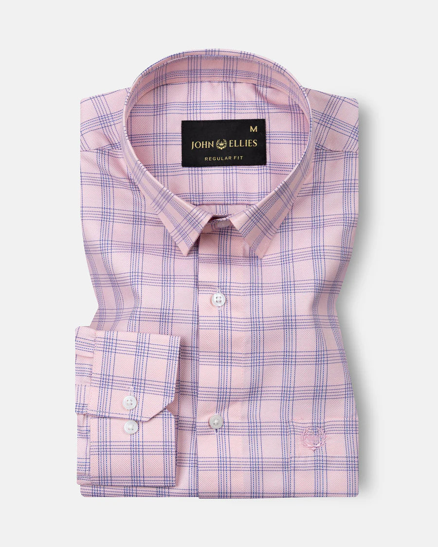 Recon Pink Check Cotton Shirt