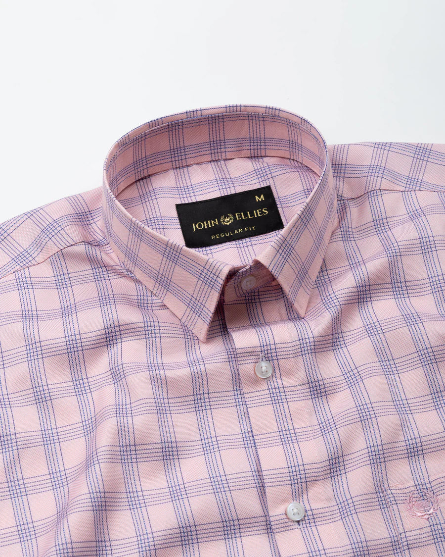 Recon Pink Check Cotton Shirt