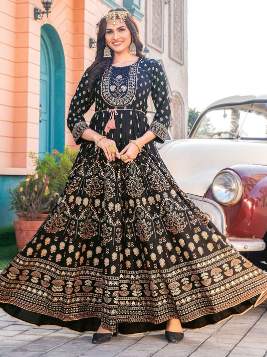 Beautiful Long Anarkali Gown Kurti Glam NX