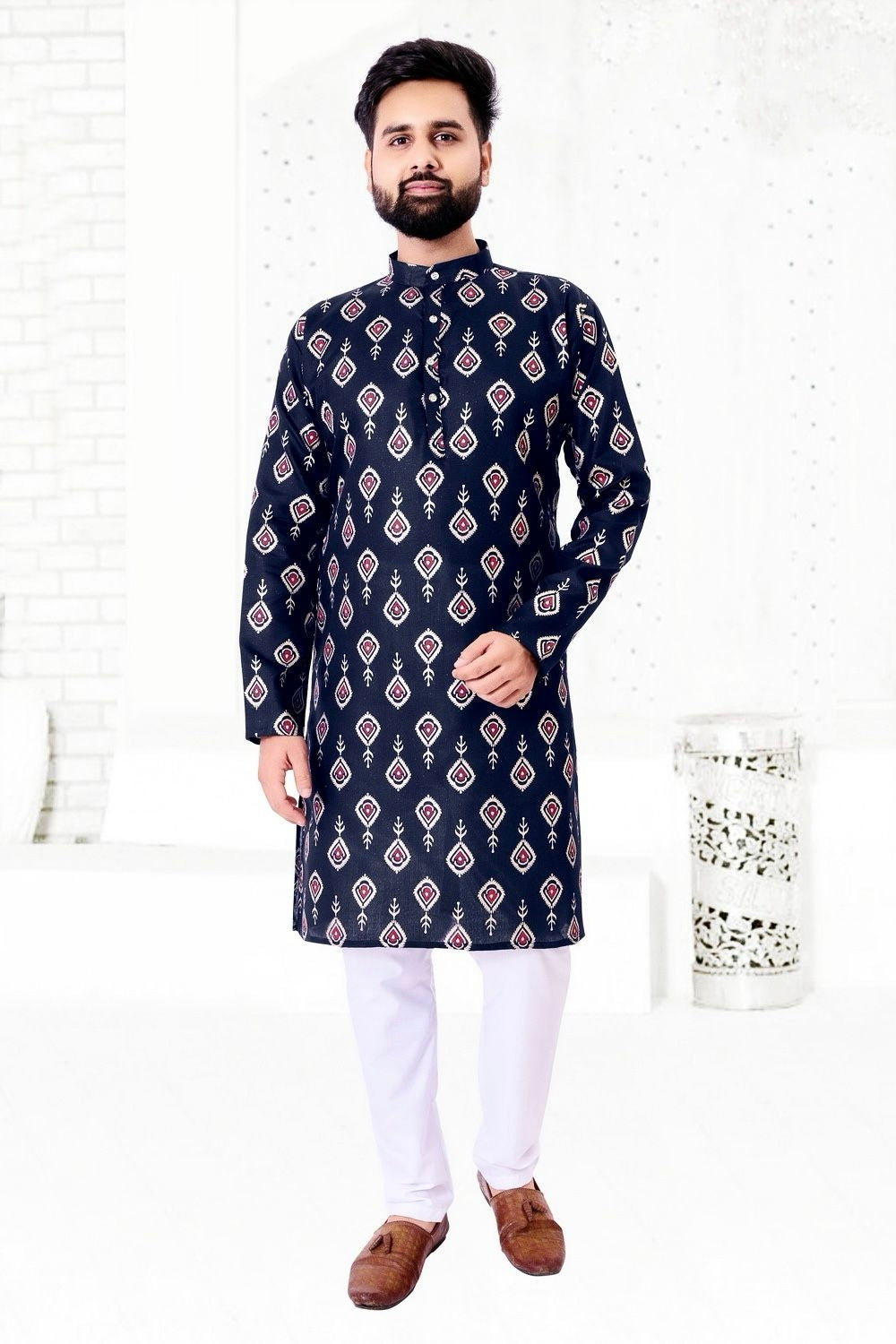 Party Wear Father and Son Combo Kurta Pyjama