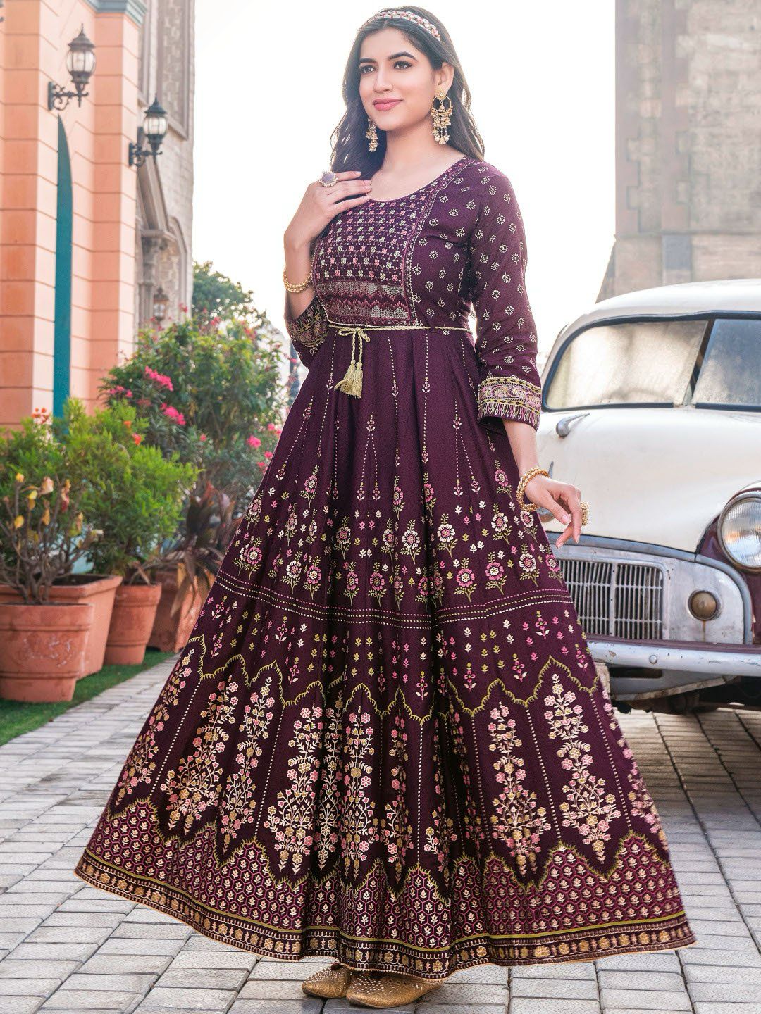 Beautiful Long Anarkali Gown Kurti Glam NX